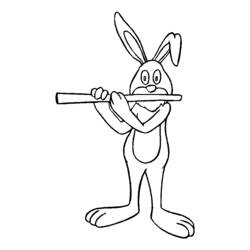 Раскраска: кролик (Животные) #9639 - Бесплатные раскраски для печати
