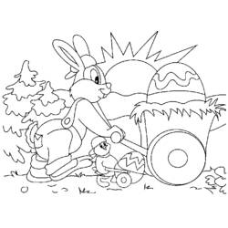 Раскраска: кролик (Животные) #9642 - Бесплатные раскраски для печати