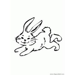 Раскраска: кролик (Животные) #9646 - Бесплатные раскраски для печати
