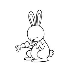Раскраска: кролик (Животные) #9659 - Бесплатные раскраски для печати