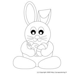 Раскраска: кролик (Животные) #9667 - Бесплатные раскраски для печати