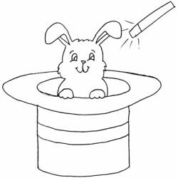 Раскраска: кролик (Животные) #9668 - Бесплатные раскраски для печати