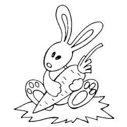 Раскраска: кролик (Животные) #9681 - Бесплатные раскраски для печати