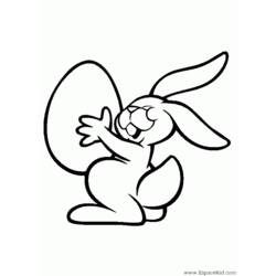 Раскраска: кролик (Животные) #9684 - Бесплатные раскраски для печати