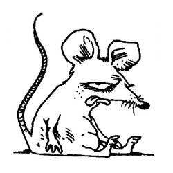 Раскраска: крыса (Животные) #15163 - Раскраски для печати