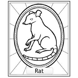 Раскраска: крыса (Животные) #15220 - Бесплатные раскраски для печати