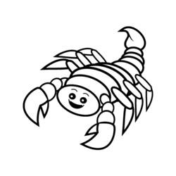 Раскраска: Скорпион (Животные) #14550 - Раскраски для печати