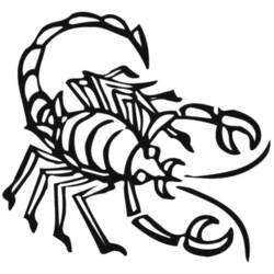 Раскраска: Скорпион (Животные) #14555 - Раскраски для печати