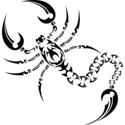 Раскраска: Скорпион (Животные) #14578 - Раскраски для печати