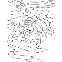 Раскраска: Скорпион (Животные) #14579 - Раскраски для печати