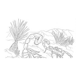 Раскраска: Скорпион (Животные) #14597 - Раскраски для печати