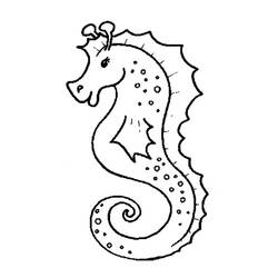Раскраска: морской конек (Животные) #18594 - Раскраски для печати