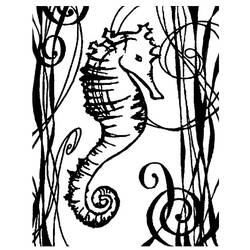 Раскраска: морской конек (Животные) #18605 - Бесплатные раскраски для печати
