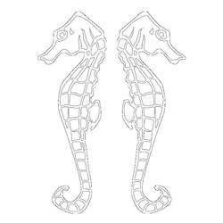 Раскраска: морской конек (Животные) #18629 - Раскраски для печати