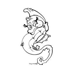 Раскраска: морской конек (Животные) #18661 - Бесплатные раскраски для печати