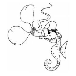 Раскраска: морской конек (Животные) #18675 - Бесплатные раскраски для печати