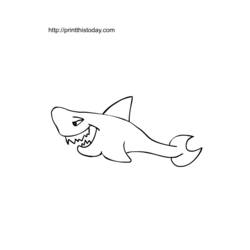 Раскраска: акула (Животные) #14804 - Бесплатные раскраски для печати