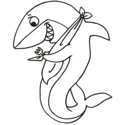 Раскраска: акула (Животные) #14806 - Бесплатные раскраски для печати