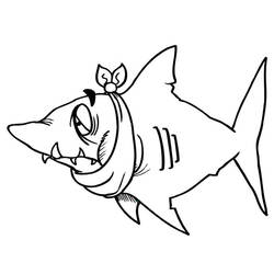 Раскраска: акула (Животные) #14828 - Бесплатные раскраски для печати
