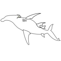 Раскраска: акула (Животные) #14846 - Бесплатные раскраски для печати