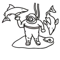 Раскраска: акула (Животные) #14847 - Бесплатные раскраски для печати