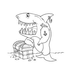 Раскраска: акула (Животные) #14901 - Бесплатные раскраски для печати