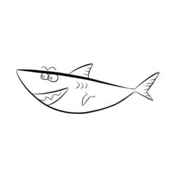 Раскраска: акула (Животные) #14929 - Бесплатные раскраски для печати