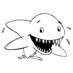 Раскраска: акула (Животные) #14946 - Бесплатные раскраски для печати