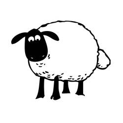 Раскраска: овца (Животные) #11392 - Раскраски для печати