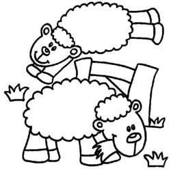 Раскраска: овца (Животные) #11420 - Бесплатные раскраски для печати