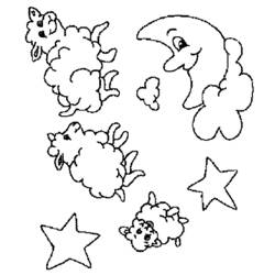 Раскраска: овца (Животные) #11477 - Бесплатные раскраски для печати