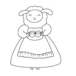 Раскраска: овца (Животные) #11487 - Бесплатные раскраски для печати
