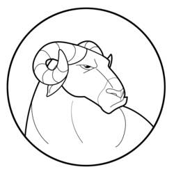 Раскраска: овца (Животные) #11541 - Бесплатные раскраски для печати
