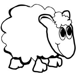Раскраска: овца (Животные) #11543 - Бесплатные раскраски для печати
