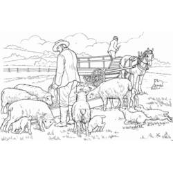 Раскраска: овца (Животные) #11586 - Раскраски для печати