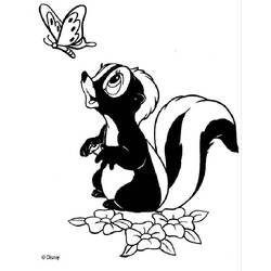Раскраска: скунс (Животные) #11212 - Раскраски для печати
