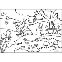 Раскраска: улитка (Животные) #6543 - Бесплатные раскраски для печати