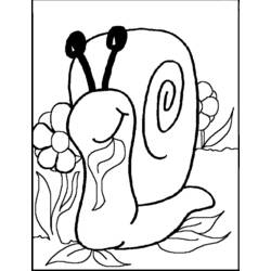 Раскраска: улитка (Животные) #6615 - Бесплатные раскраски для печати