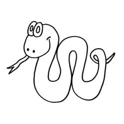 Раскраска: змея (Животные) #14338 - Раскраски для печати