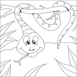 Раскраска: змея (Животные) #14373 - Бесплатные раскраски для печати