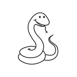 Раскраска: змея (Животные) #14440 - Раскраски для печати