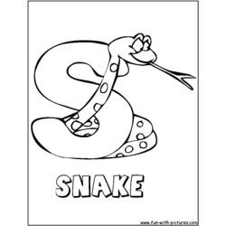 Раскраска: змея (Животные) #14441 - Раскраски для печати