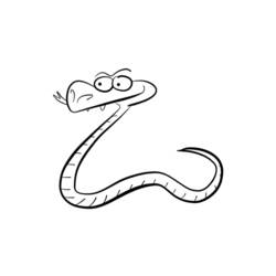 Раскраска: змея (Животные) #14521 - Раскраски для печати