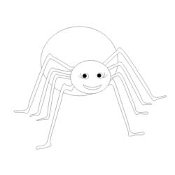 Раскраска: паук (Животные) #581 - Раскраски для печати