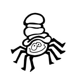 Раскраска: паук (Животные) #634 - Раскраски для печати