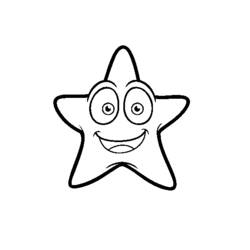 Раскраска: морская звезда (Животные) #6704 - Раскраски для печати
