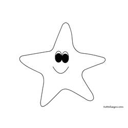 Раскраска: морская звезда (Животные) #6706 - Раскраски для печати