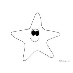 Раскраска: морская звезда (Животные) #6725 - Раскраски для печати