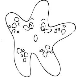 Раскраска: морская звезда (Животные) #6740 - Раскраски для печати