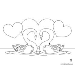Раскраска: лебедь (Животные) #4991 - Раскраски для печати